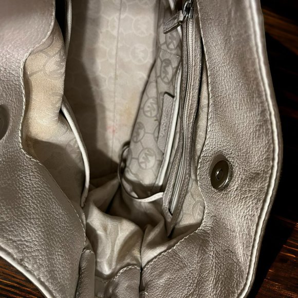 Michael Kors Large Clay Color Hamilton Satchel Tote Bag Padlock Shoulder Strap - Picture 7 of 16